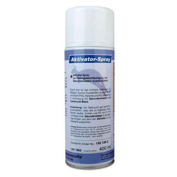Aktivator-Spray für Sekundenkleber Sprühdose/ 200 ml