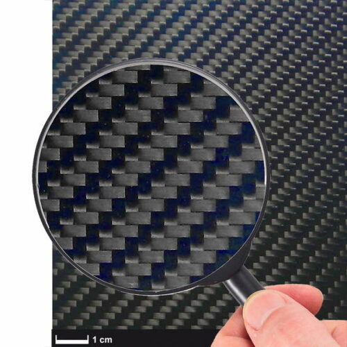 Carbonfaser-Platte (350 x 150 x 0,5 mm)