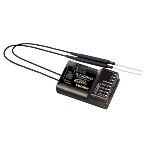 Futaba R7308SB FASSTest 8-Kanal Empfänger mit langen Antennen für hohe Reichweite.