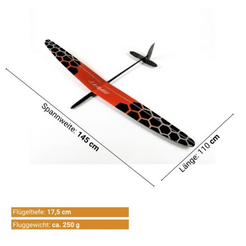 MAAT 1 DLG Segelflugzeug - Maße