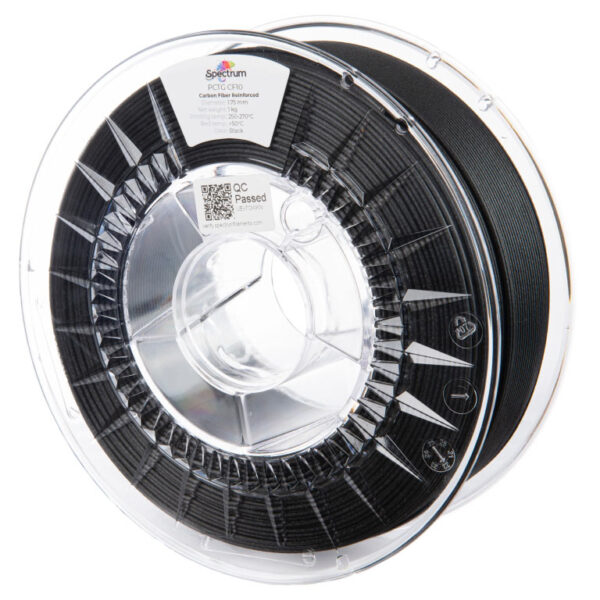 Spectrum PCTG CF10 1000g – Carbonfaserverstärktes PCTG für 3D-Druck, hohe Maßhaltigkeit, mattes Carbon-Finish