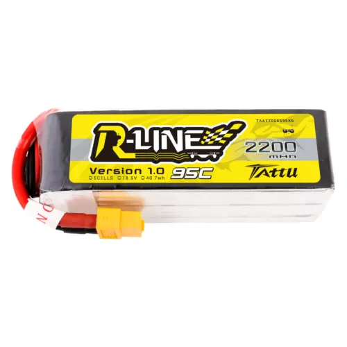 Tattu R-Line 2200mAh 5S 95C Lipo Akku für RC-Modellflugzeuge
