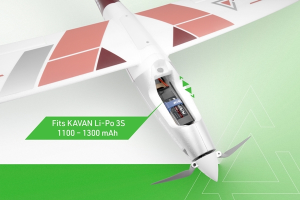 KAVAN Alpha V2 RC Segelflugzeug rot – Bild 18