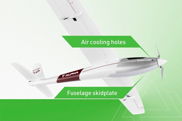 KAVAN Alpha V2 RC Segelflugzeug rot – Bild 5