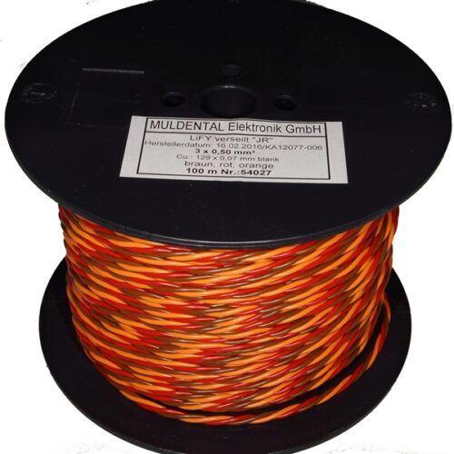 Muldental PVC-Servolitze JR verdrillt Meterware