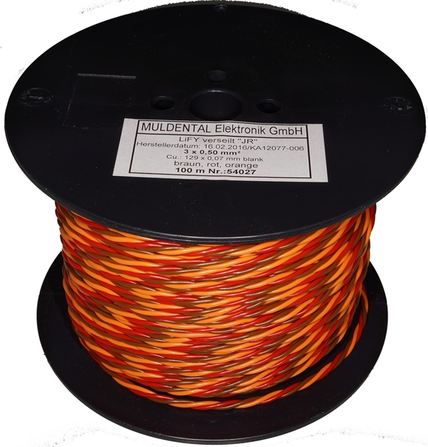 Muldental PVC-Servolitze JR verdrillt Meterware