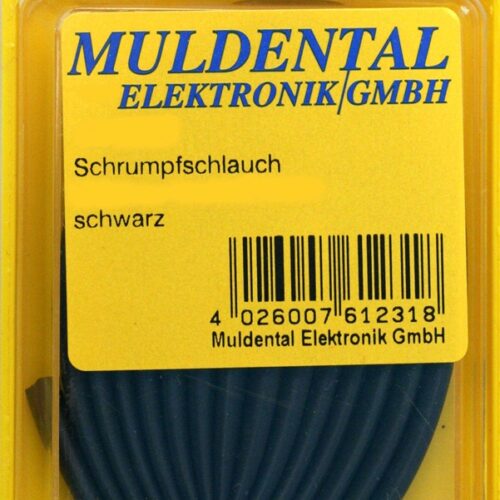 Muldental Schrumpfschlauch schwarz