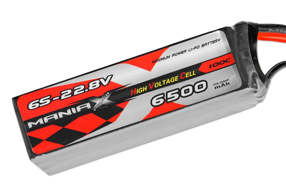 ManiaX LiHV 22.8V 6500mAh 100C 6S RC Akku