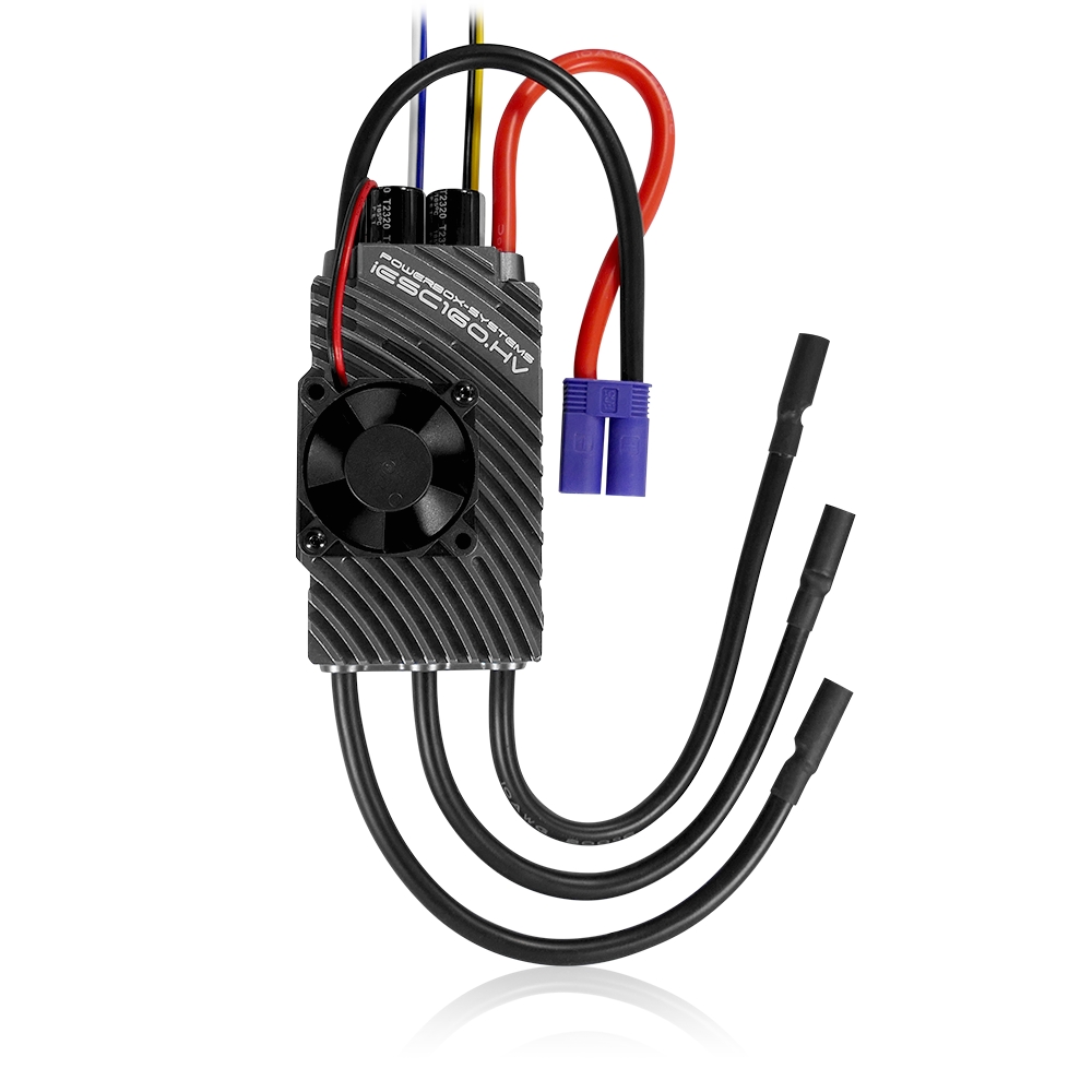 PowerBox iESC 160.HV Brushless Regler in Draufsicht