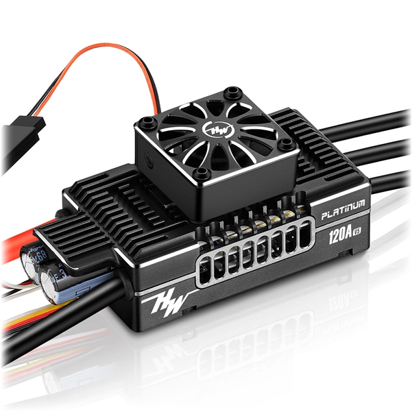 Hobbywing Platinum Pro V5 120A Regler mit Lüfter für 3 bis 8S LiPo