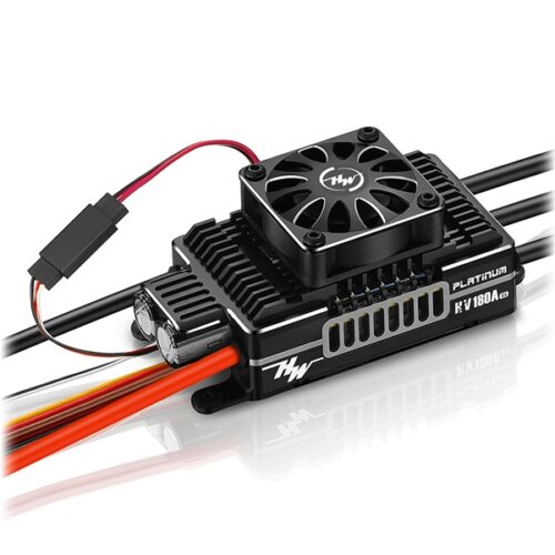 Hobbywing Platinum Pro V5 180A HV Regler mit Lüfter und Kühlkörper