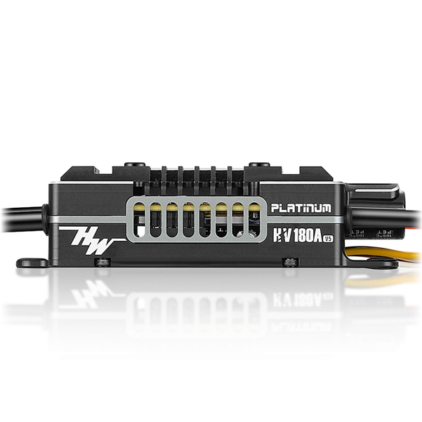 Hobbywing Platinum Pro V5 180A HV Regler in der Seitenansicht