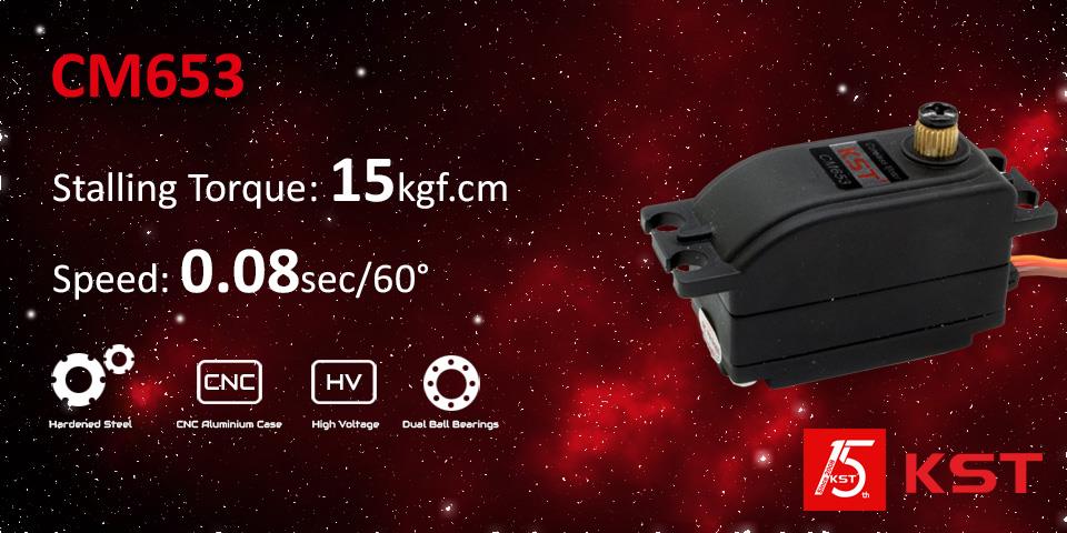 KST CM653 Low Profile HV Servo mit Stellkraft und Stellgeschwindigkeit