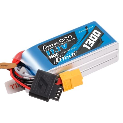 Gens Ace 3S 1300mAh 60C LiPo Akku mit XT60-Stecker