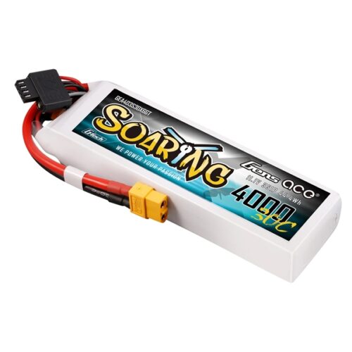 Gens Ace 3S 4000mAh 30C LiPo Akku schräg von oben
