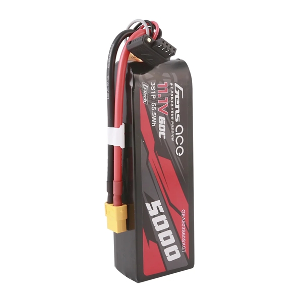 Gens Ace 5000mAh 3S 60C LiPo Akku Seitenansicht