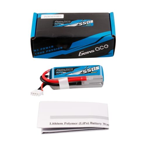 Gens Ace 3S 550mAh 80C LiPo Akku mit Verpackung