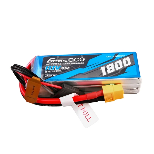 Gens Ace G-Tech 1800mAh 3S 45C LiPo Akku mit XT60-Stecker