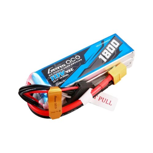 Gens Ace G-Tech 1800mAh 3S 45C LiPo Akku mit Anschlusskabeln
