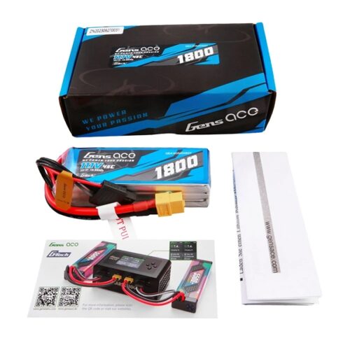 Gens Ace G-Tech 1800mAh 3S 45C LiPo Akku mit Verpackung
