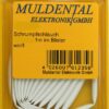 Muldental Schrumpfschlauch weiß aus Polyolefin, 1 Meter
