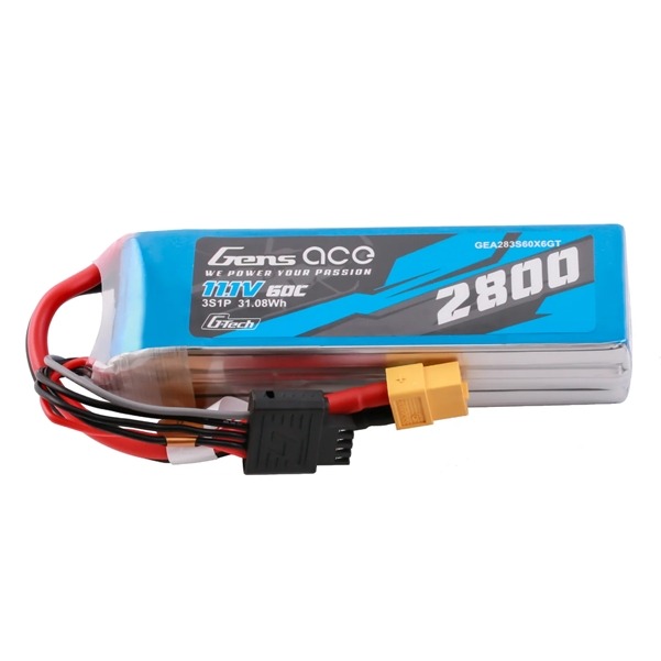 Gens Ace 3S 2800mAh 60C LiPo Akku mit XT60-Stecker