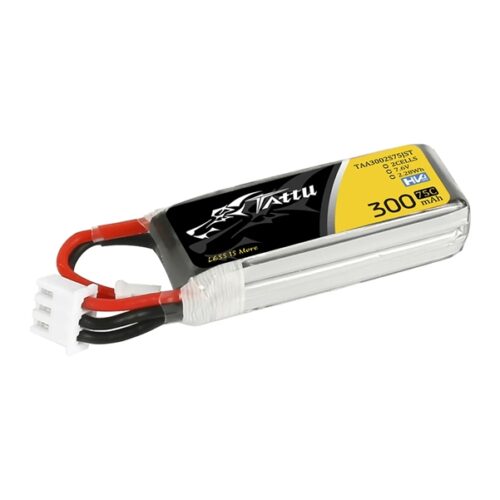 Tattu 300mAh 2S HV LiPo Akku Seitenansicht