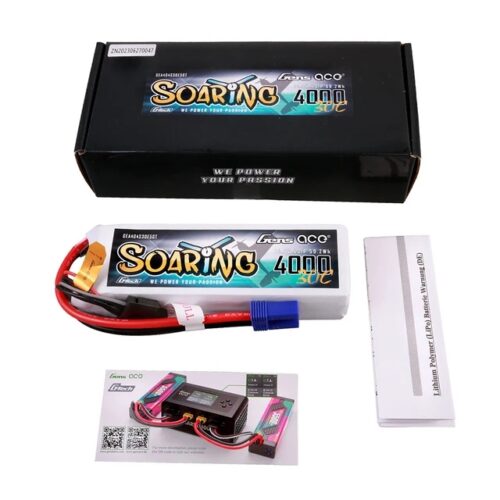 Gens ace Soaring 4000mAh 4S 30C LiPo-Akku Lieferumfang mit Verpackung